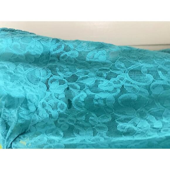 Y2K Victoria’s Secret The Lacie Slip Dress – Teal Lace – Size M - Picture 4 of 7